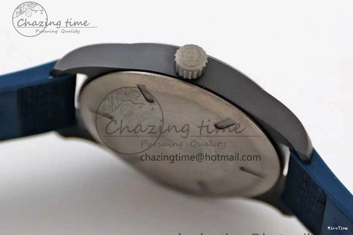 MIROTIME 1230 BestValue Mark XVIII IW328101 Black Ceramic M+F 1:1 Best Edition Blue Dial on Blue Nylon Strap A 7058